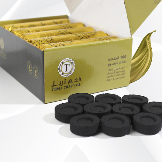 عرض 6 علب فحم وسط